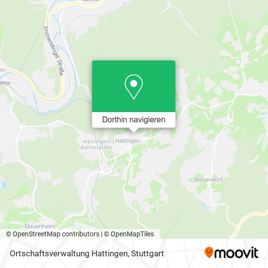 Ortschaftsverwaltung Hattingen Karte