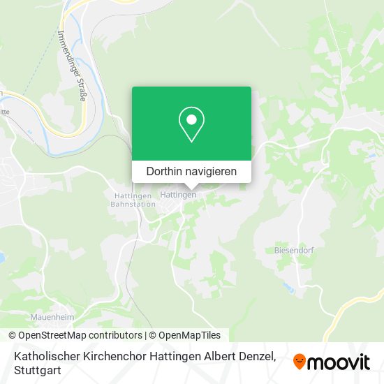 Katholischer Kirchenchor Hattingen Albert Denzel Karte