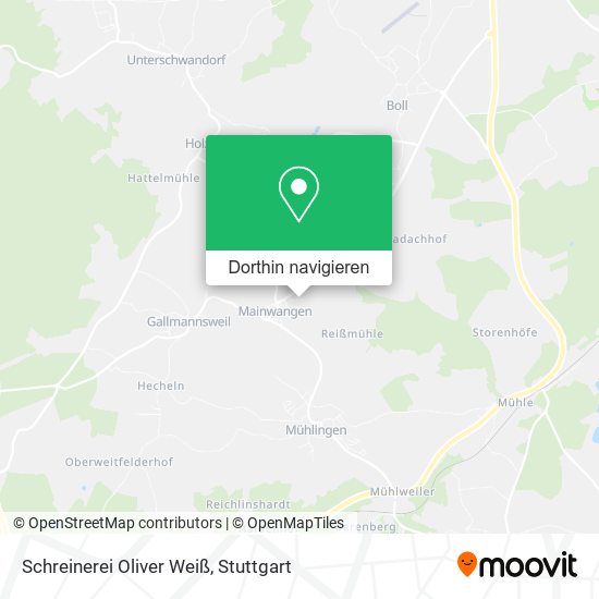 Schreinerei Oliver Weiß Karte