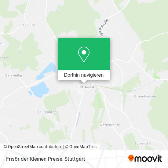 Frisör der Kleinen Preise Karte