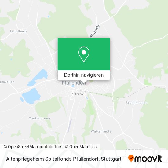 Altenpflegeheim Spitalfonds Pfullendorf Karte