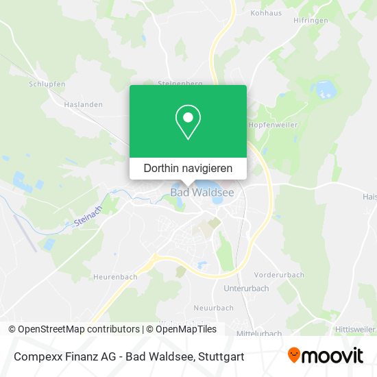 Compexx Finanz AG - Bad Waldsee Karte