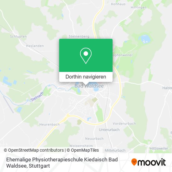 Ehemalige Physiotherapieschule Kiedaisch Bad Waldsee Karte