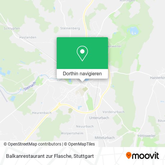 Balkanrestaurant zur Flasche Karte