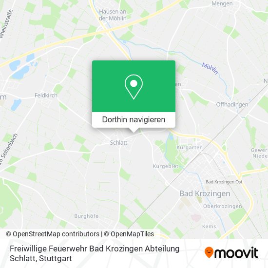 Freiwillige Feuerwehr Bad Krozingen Abteilung Schlatt Karte
