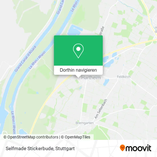 Selfmade Stickerbude Karte