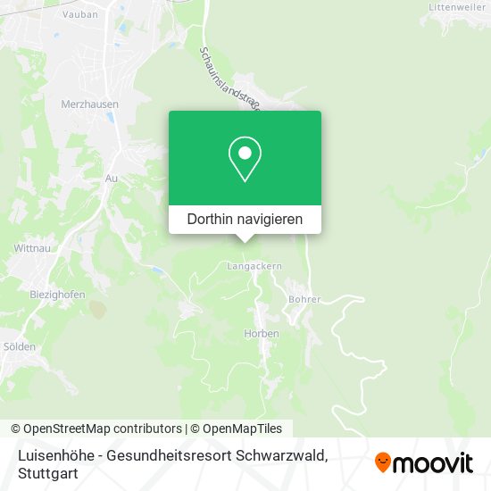 Luisenhöhe - Gesundheitsresort Schwarzwald Karte