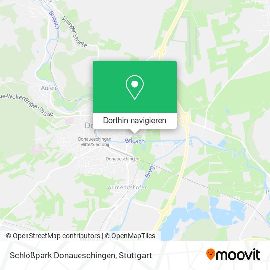 Schloßpark Donaueschingen Karte