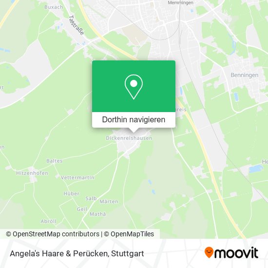 Angela's Haare & Perücken Karte