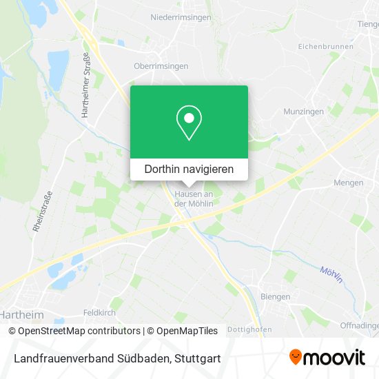 Landfrauenverband Südbaden Karte
