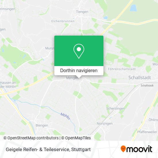 Geigele Reifen- & Teileservice Karte