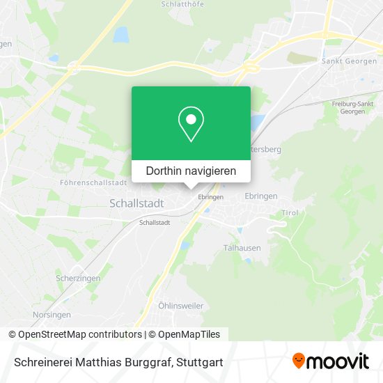 Schreinerei Matthias Burggraf Karte