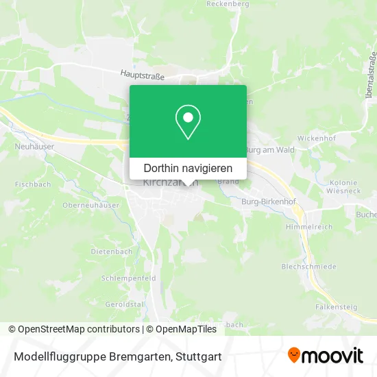 Modellfluggruppe Bremgarten Karte