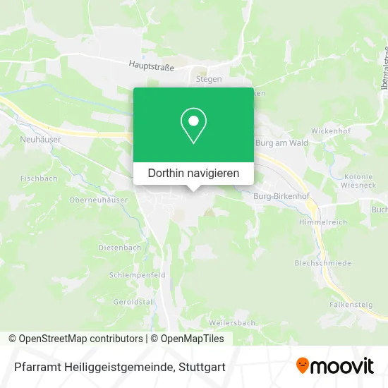 Pfarramt Heiliggeistgemeinde Karte