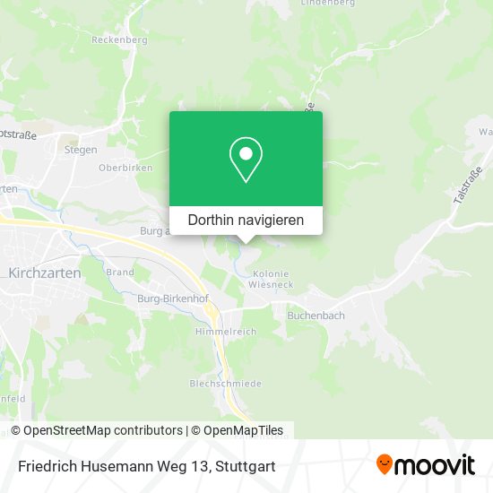 Friedrich Husemann Weg 13 Karte