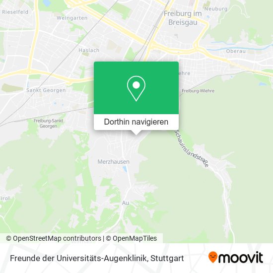 Freunde der Universitäts-Augenklinik Karte