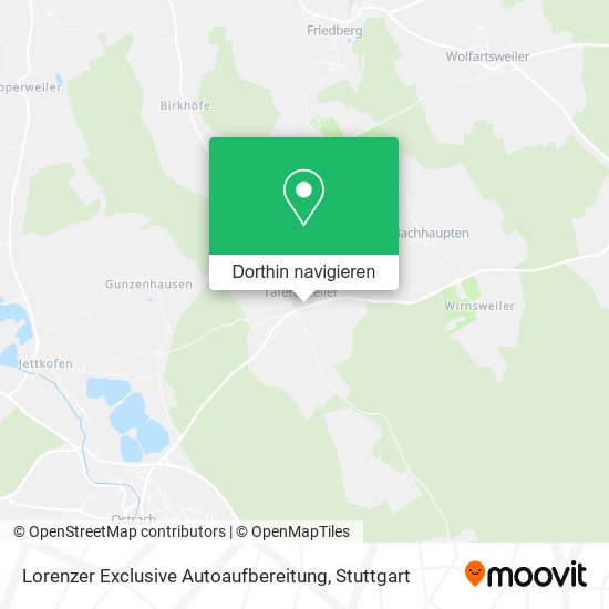 Lorenzer Exclusive Autoaufbereitung Karte