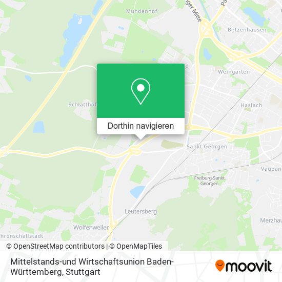 Mittelstands-und Wirtschaftsunion Baden-Württemberg Karte