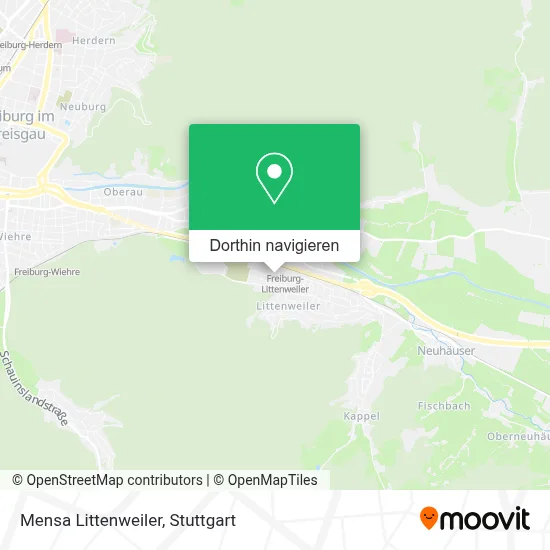 Mensa Littenweiler Karte