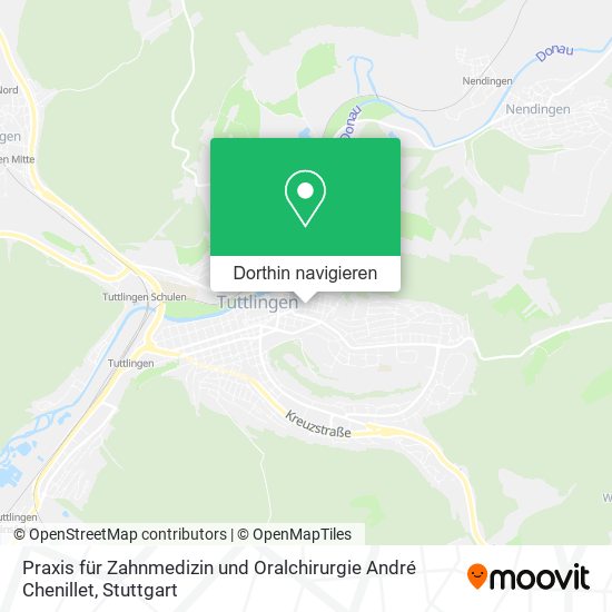 Praxis für Zahnmedizin und Oralchirurgie André Chenillet Karte
