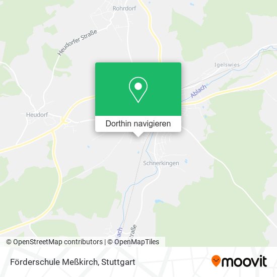 Förderschule Meßkirch Karte