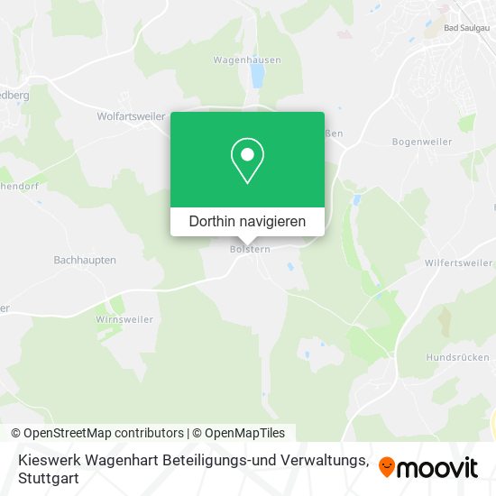 Kieswerk Wagenhart Beteiligungs-und Verwaltungs Karte