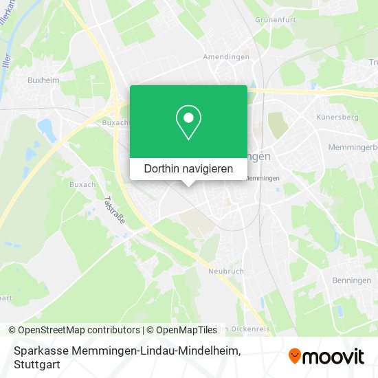 Sparkasse Memmingen-Lindau-Mindelheim Karte