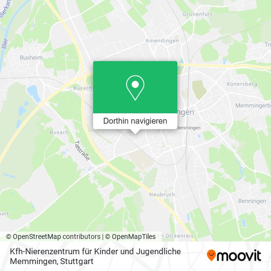 Kfh-Nierenzentrum für Kinder und Jugendliche Memmingen Karte