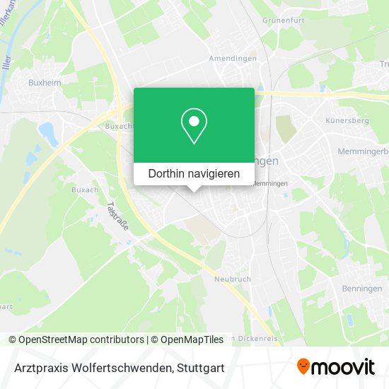 Arztpraxis Wolfertschwenden Karte