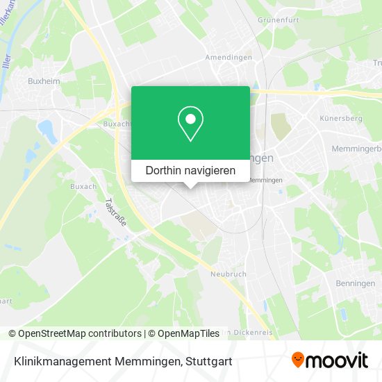 Klinikmanagement Memmingen Karte