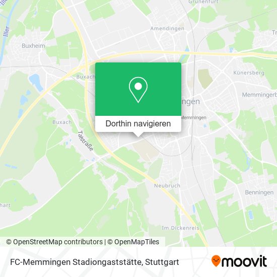 FC-Memmingen Stadiongaststätte Karte