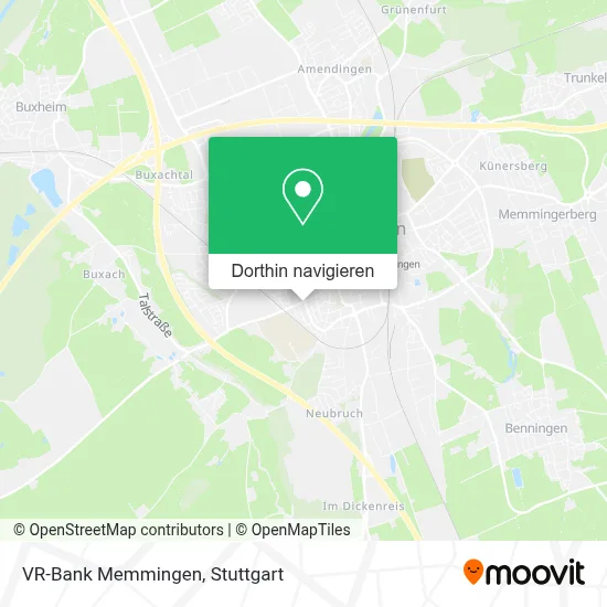 VR-Bank Memmingen Karte