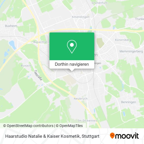 Haarstudio Natalie & Kaiser Kosmetik Karte