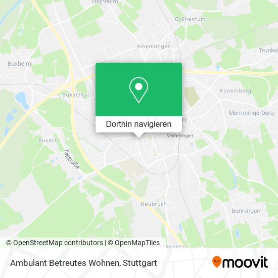 Ambulant Betreutes Wohnen Karte