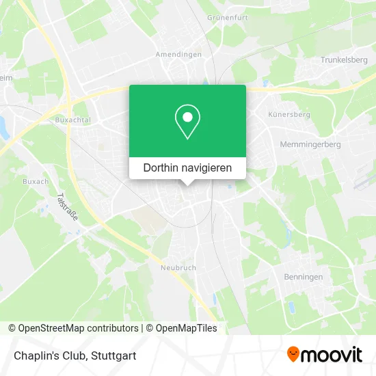 Chaplin's Club Karte