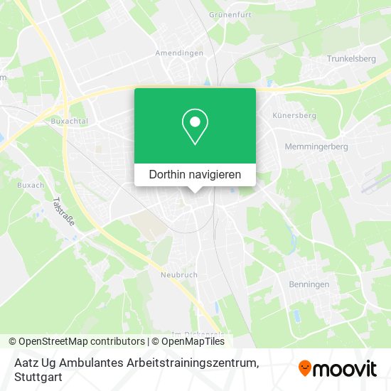 Aatz Ug Ambulantes Arbeitstrainingszentrum Karte