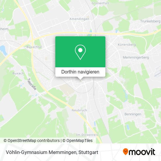 Vöhlin-Gymnasium Memmingen Karte