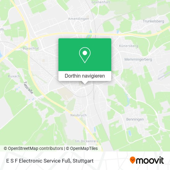 E S F Electronic Service Fuß Karte