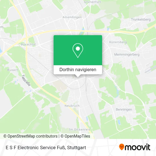 E S F Electronic Service Fuß Karte