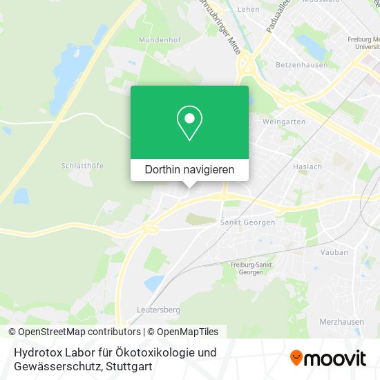 Hydrotox Labor für Ökotoxikologie und Gewässerschutz Karte