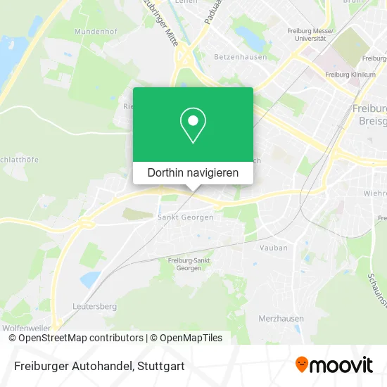 Freiburger Autohandel Karte