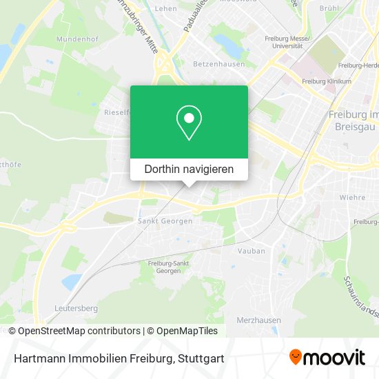 Hartmann Immobilien Freiburg Karte