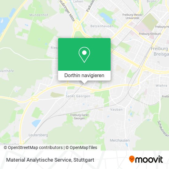 Material Analytische Service Karte