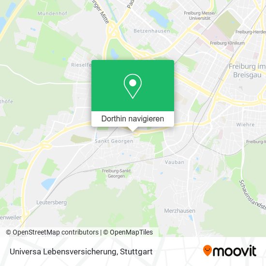 Universa Lebensversicherung Karte