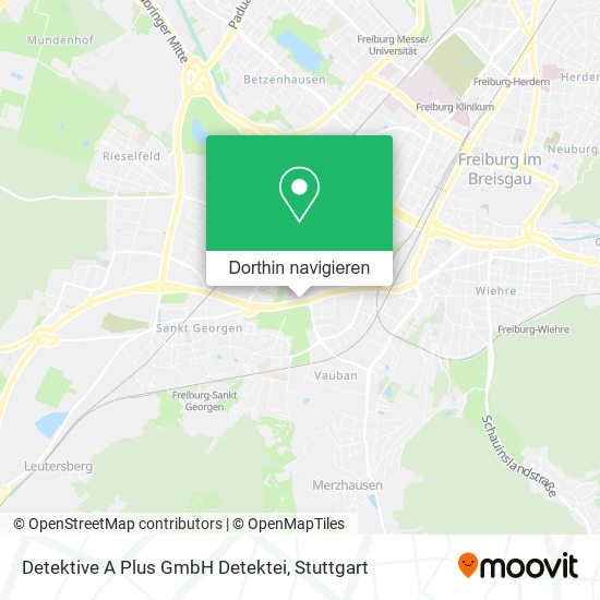 Detektive A Plus GmbH Detektei Karte