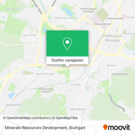 Minerals Resources Development Karte