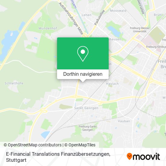 E-Financial Translations Finanzübersetzungen Karte