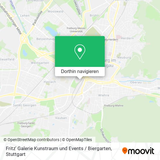 Fritz' Galerie Kunstraum und Events / Biergarten Karte