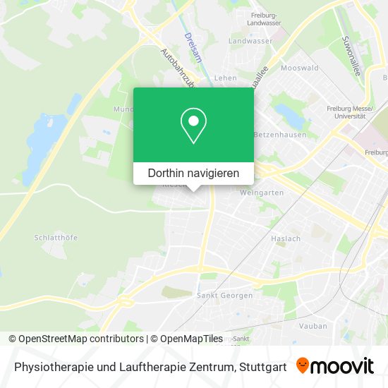 Physiotherapie und Lauftherapie Zentrum Karte