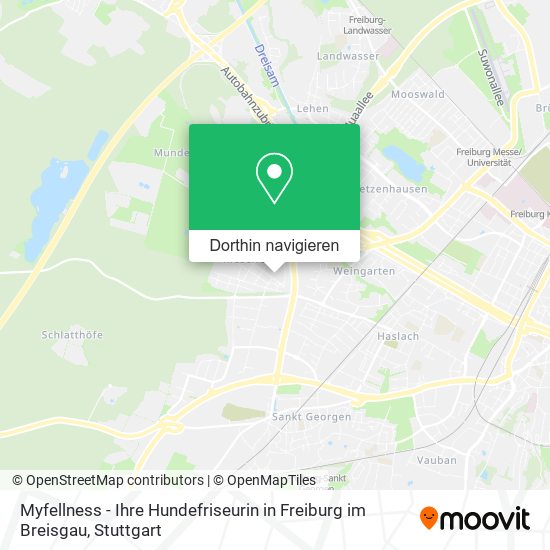 Myfellness - Ihre Hundefriseurin in Freiburg im Breisgau Karte